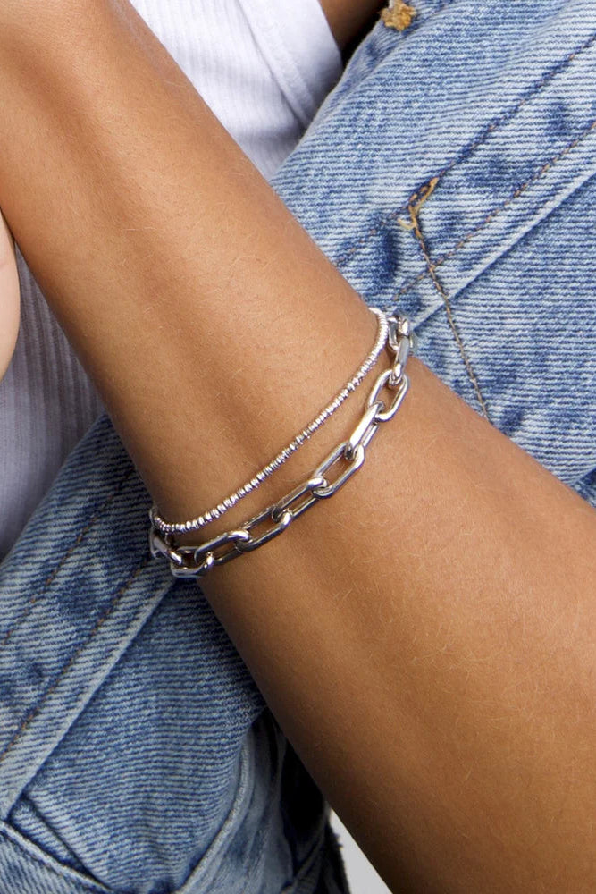 Adina Reyter 5.3 mm Italian Chain Bracelet in Silver | Shop Eleanor