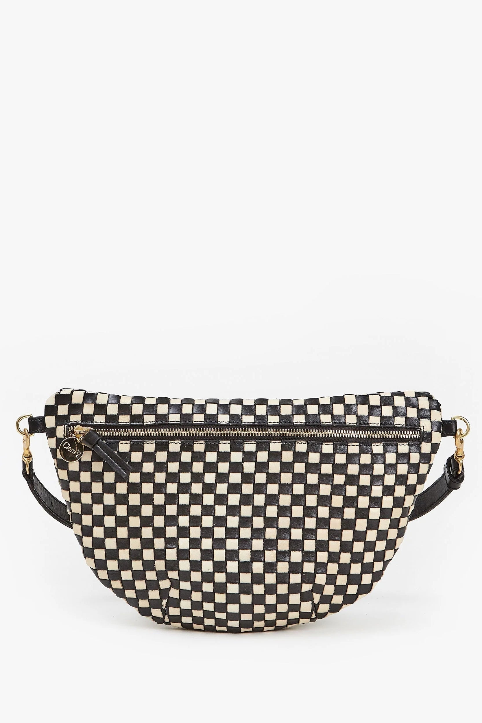 Clare V. Grande Fanny Woven Leather Crossbody Bag | Shop Eleanor