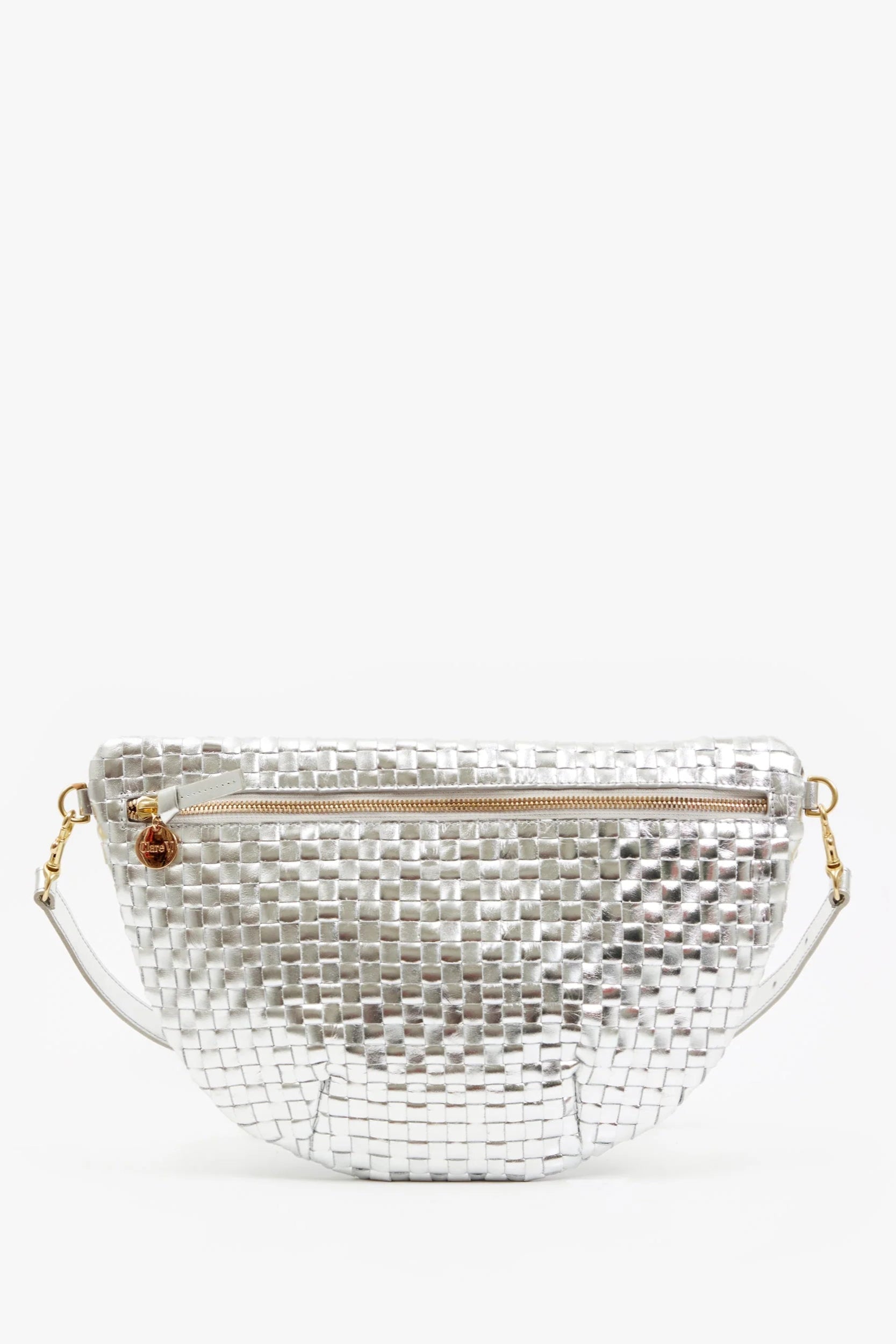 Clare V. Grande Fanny in Silver Specchio | Shop Eleanor - Women's Designer Accessories in Colorado