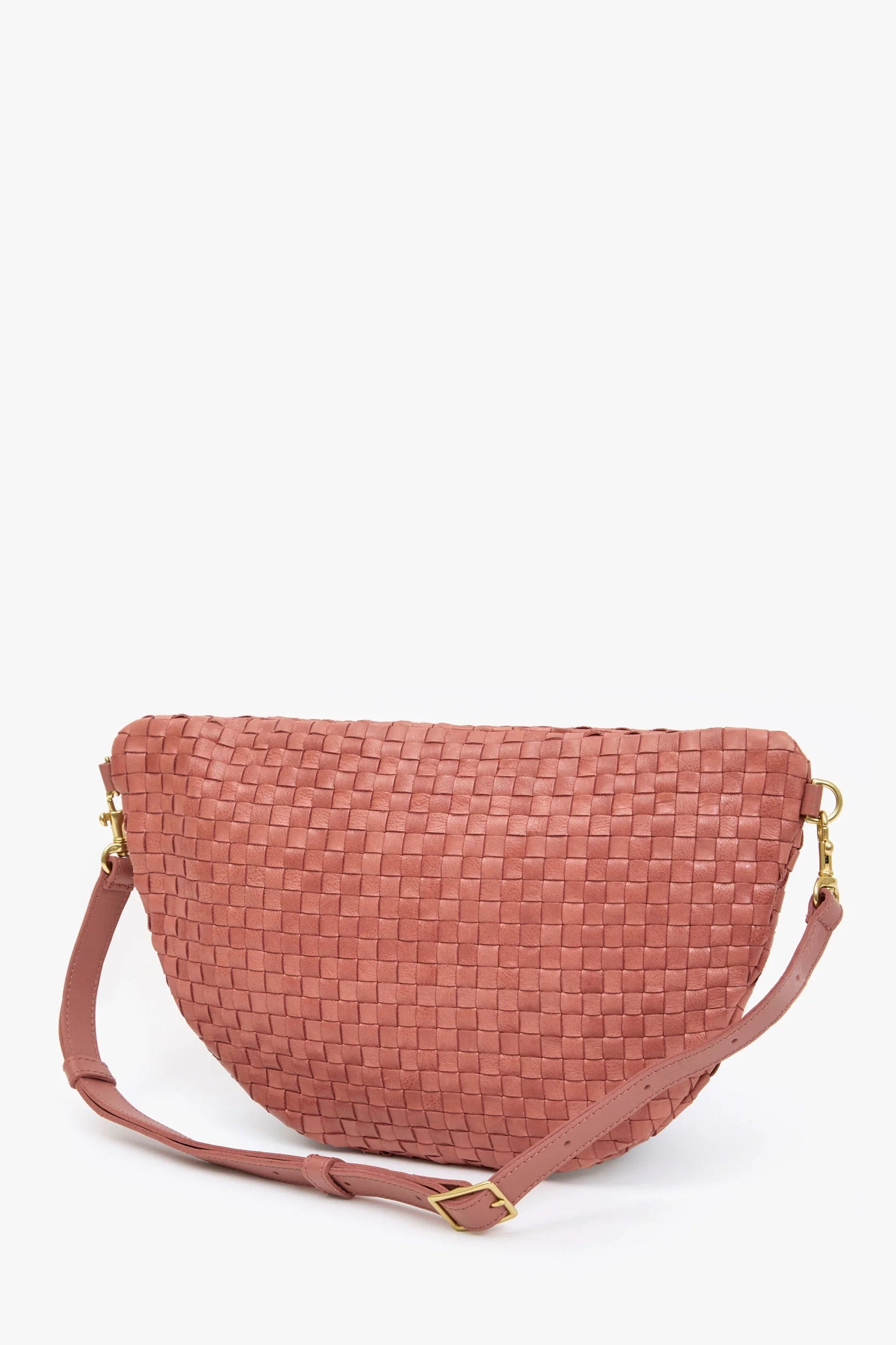 Clare V. Rose Clay Woven Grande Fanny | Shop Eleanor