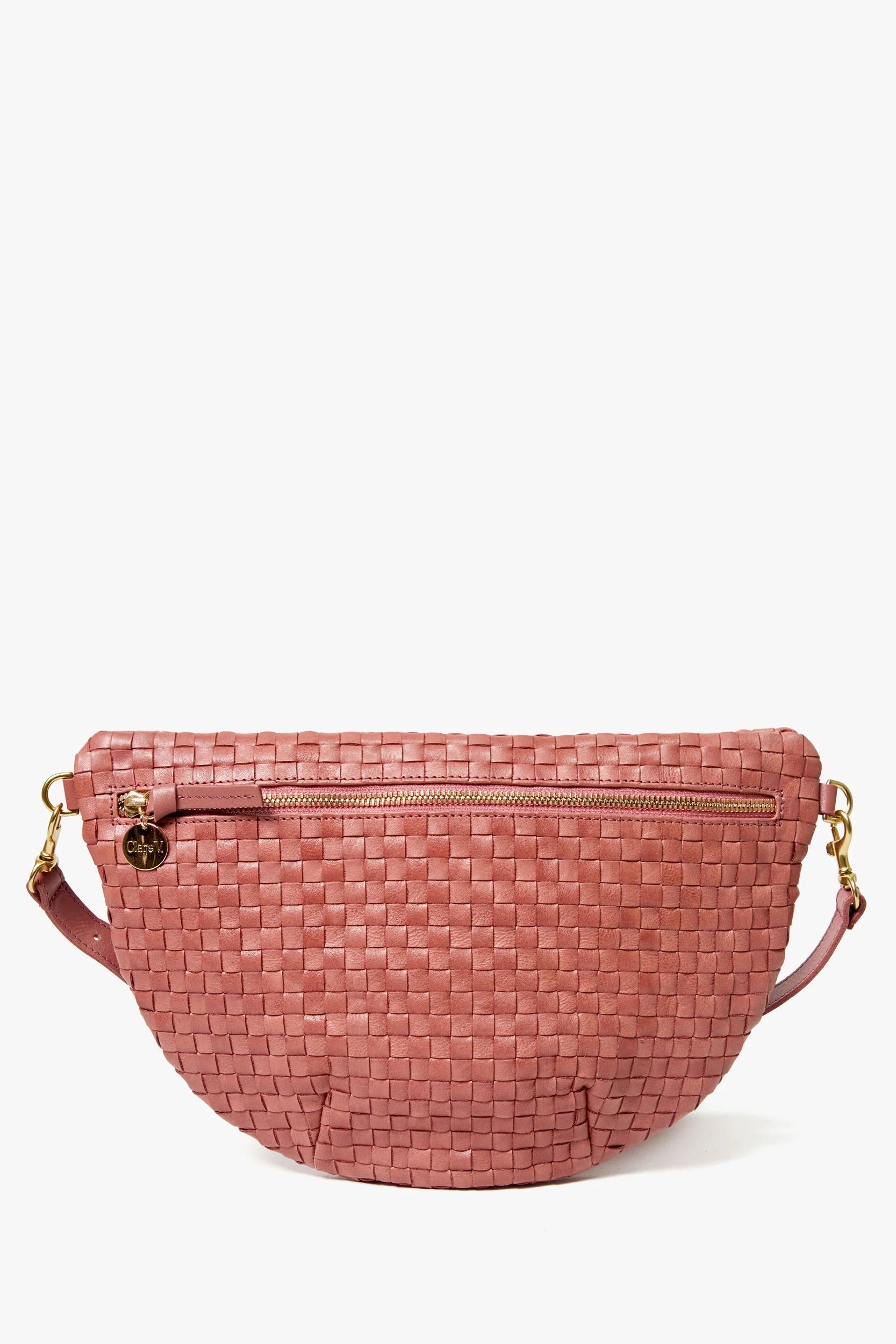 Clare V. Rose Clay Woven Grande Fanny | Shop Eleanor