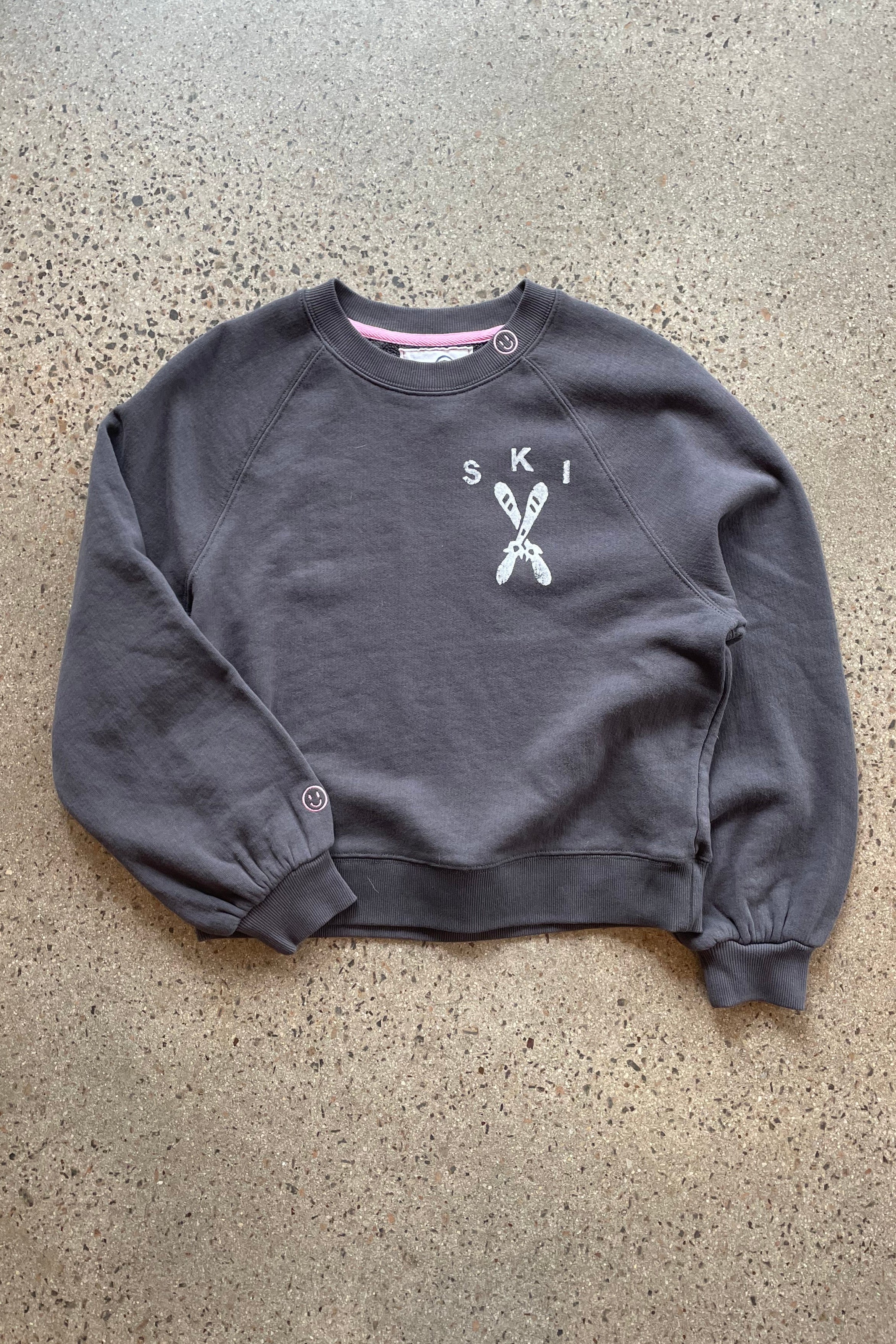 Just Madison Ski Sweatshirt in Grey | Shop Eleanor - Women's Sweaters