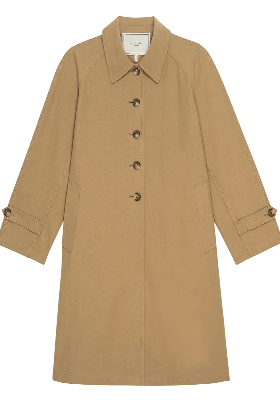 The Great The Trench Coat in Khaki | Shop Eleanor