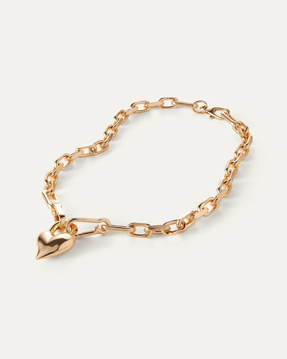 Jenny Bird Padlock Heart Pendant in Gold | Shop Eleanor