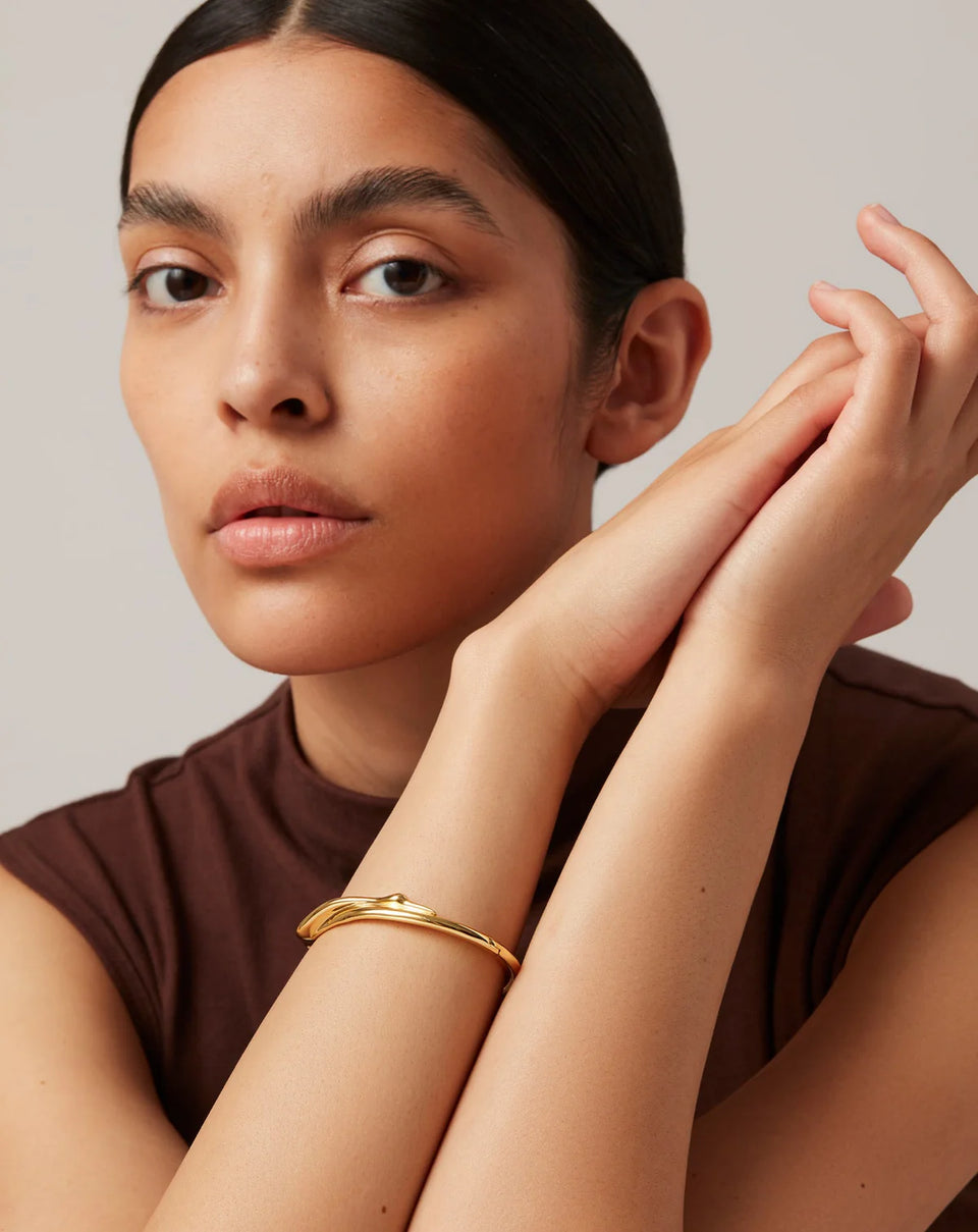 Jenny Bird Colette Bangle in Gold | Shop Eleanor