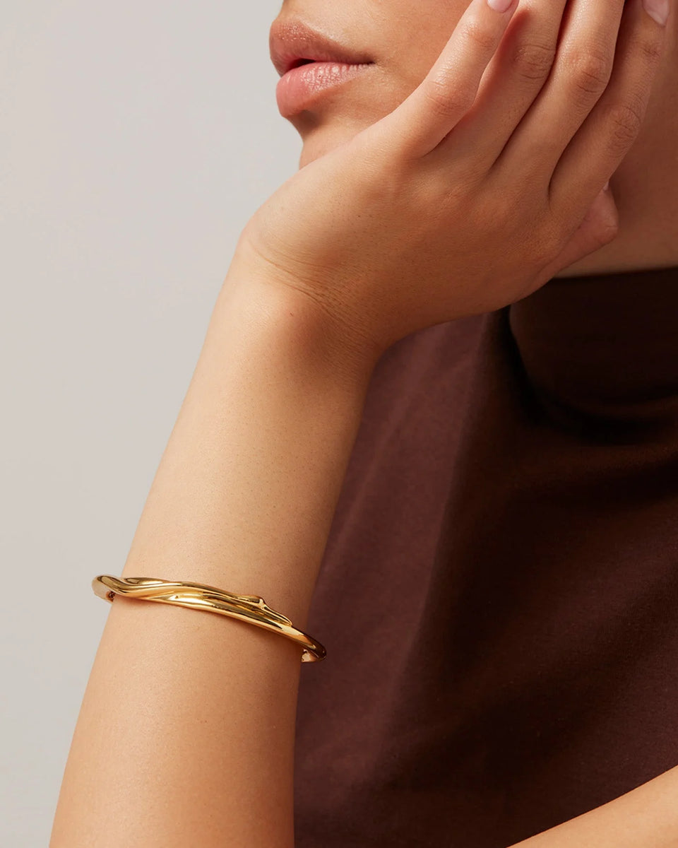 Jenny Bird Colette Bangle in Gold | Shop Eleanor