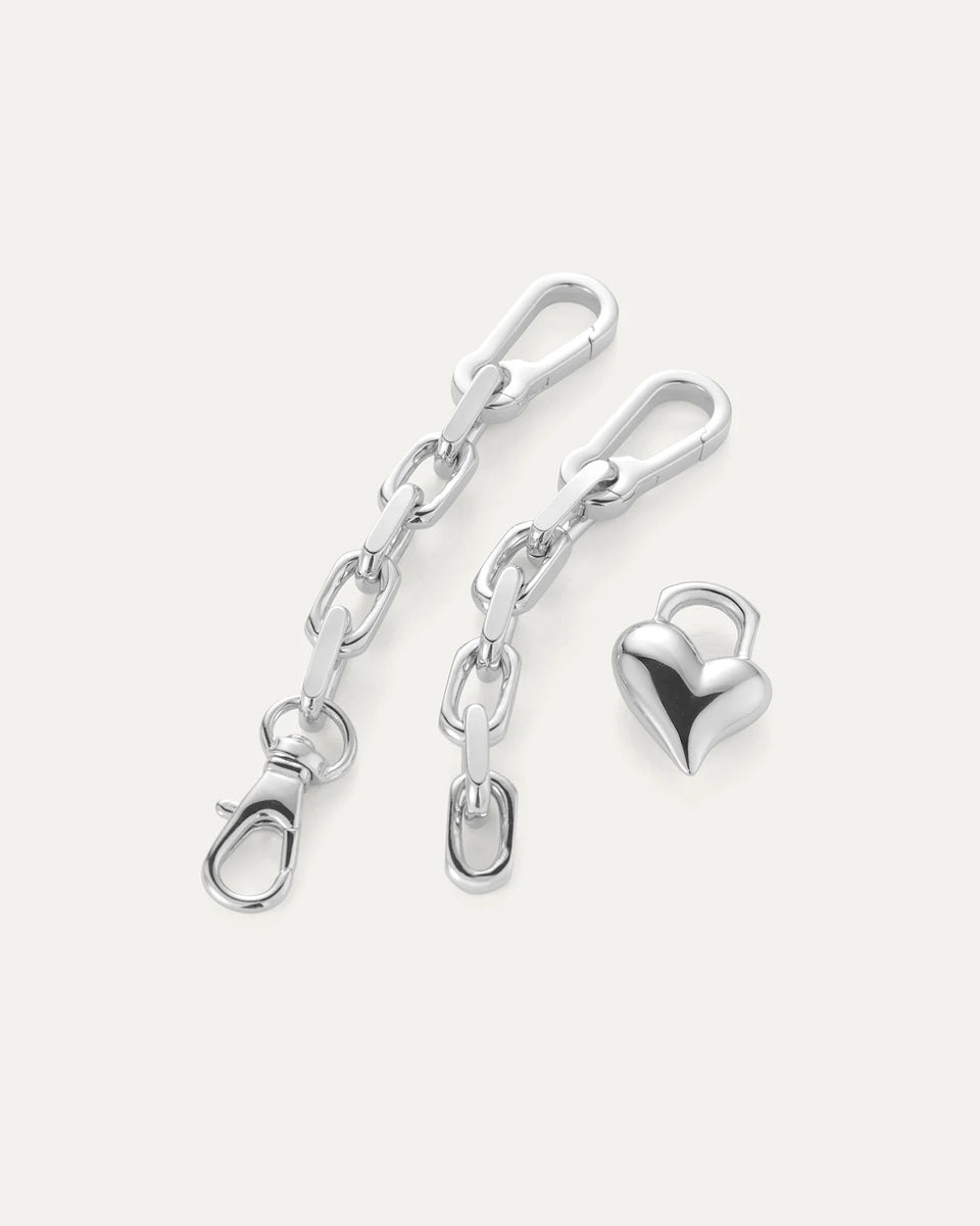 Jenny Bird Padlock Heart Chain Bracelet and Keychain | Shop Eleanor