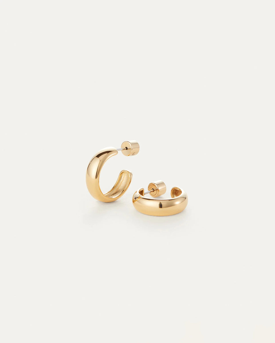 Jenny Bird Small Staple Hoop Earring in Gold | Shop Eleanor