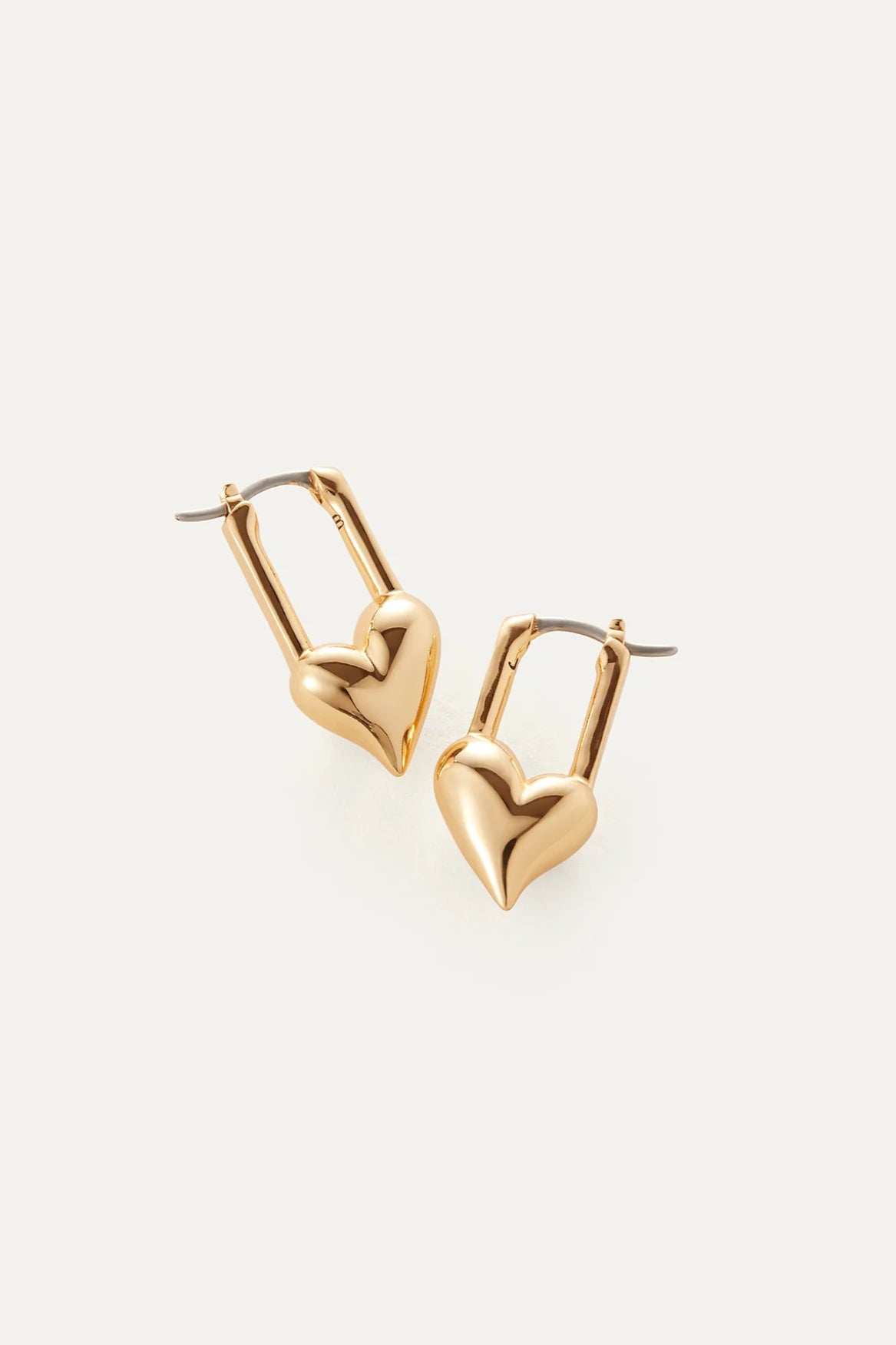 Jenny Bird Padlock Heart Earring in Gold | Shop Eleanor