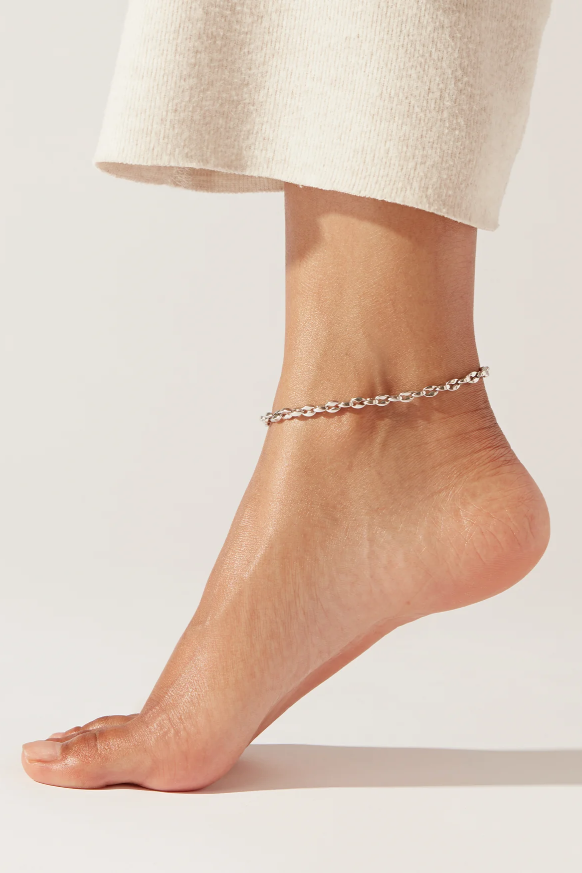 Jenny Bird Dhani Chain Linke Anklet in Silver | Shop Eleanor