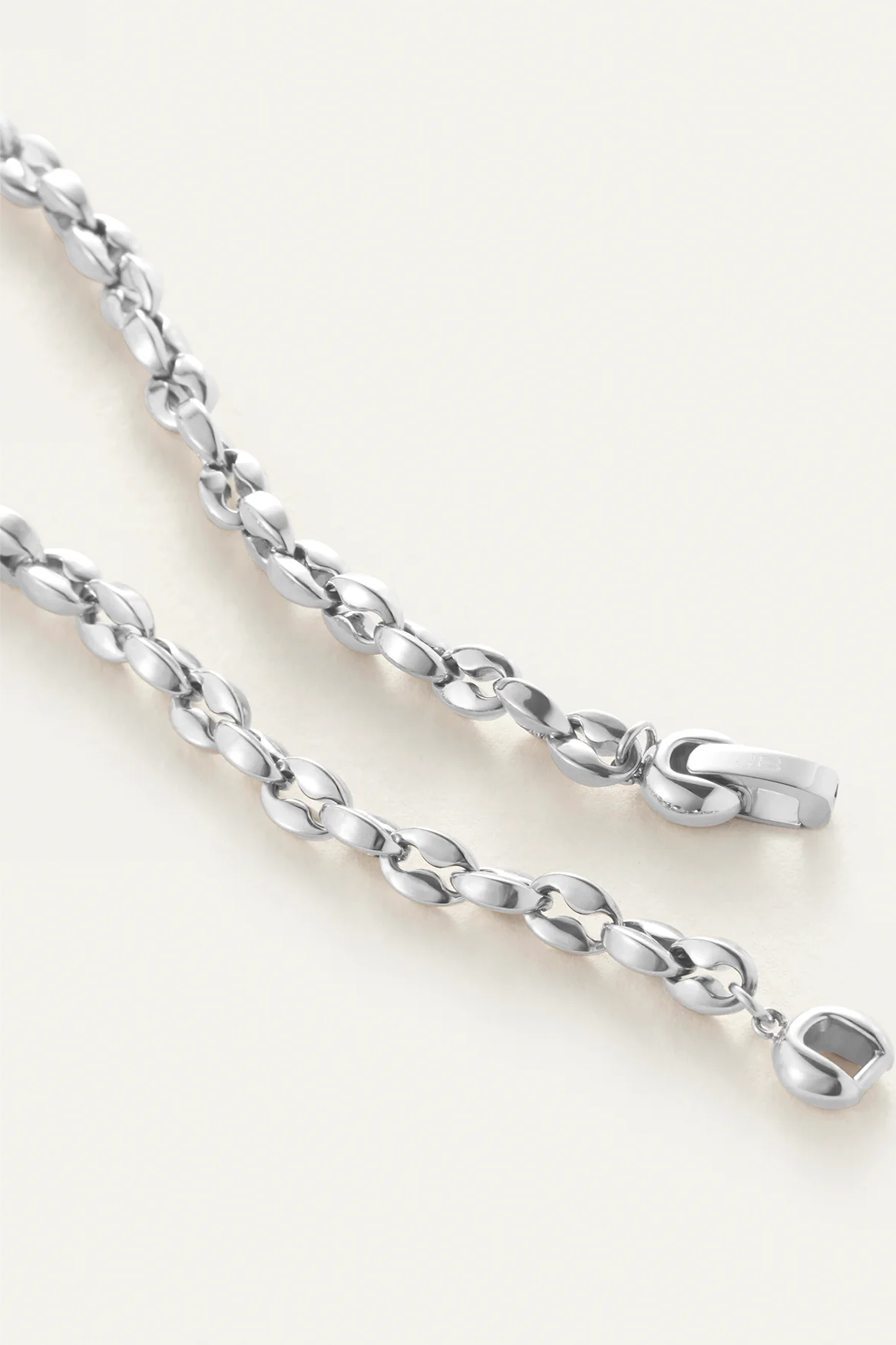 Jenny Bird Dhani Coffee Bean Link Anklet in Silver | Shop Eleanor
