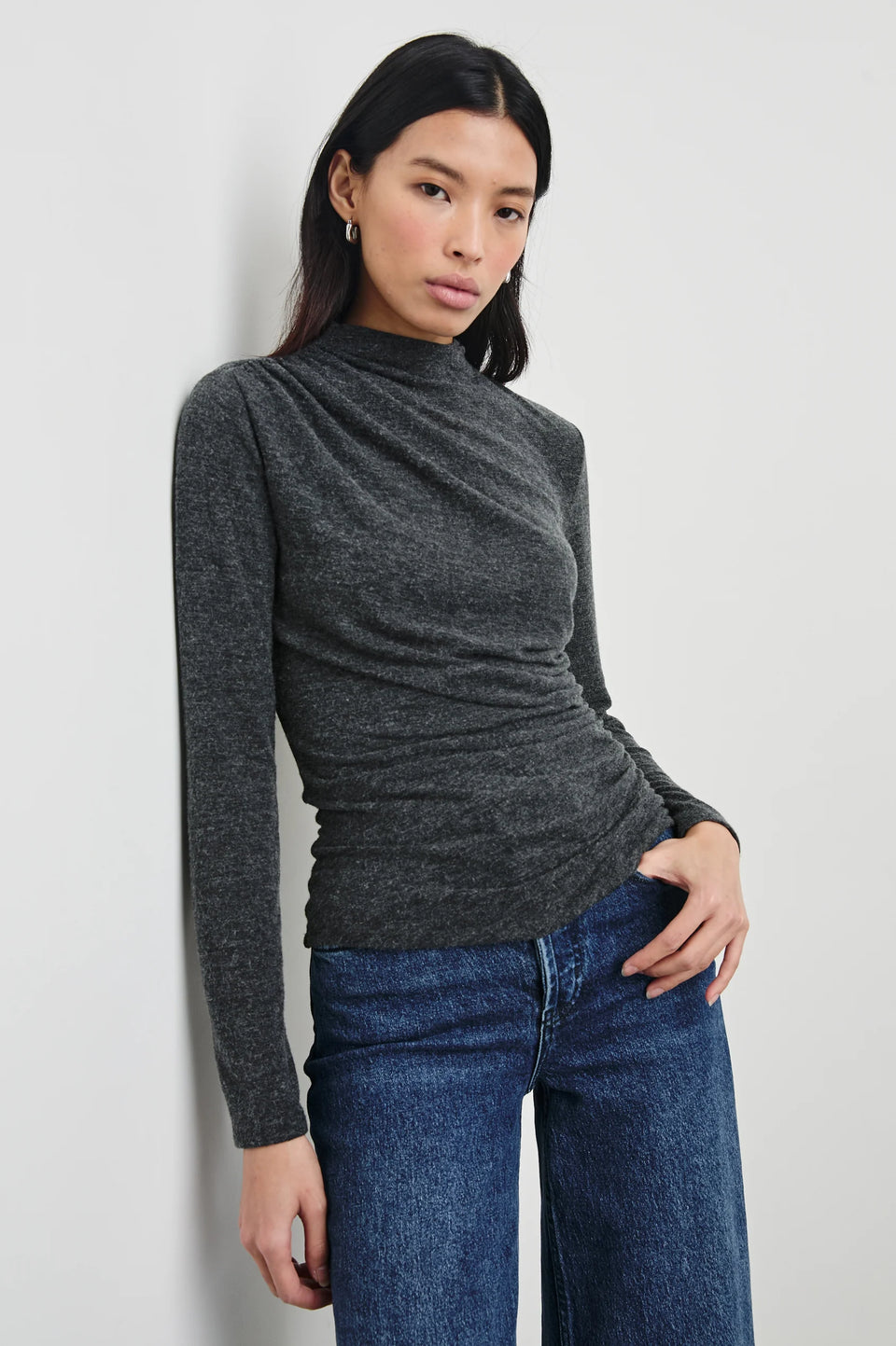 Rails Joelle Top in Charcoal | Shop Eleanor