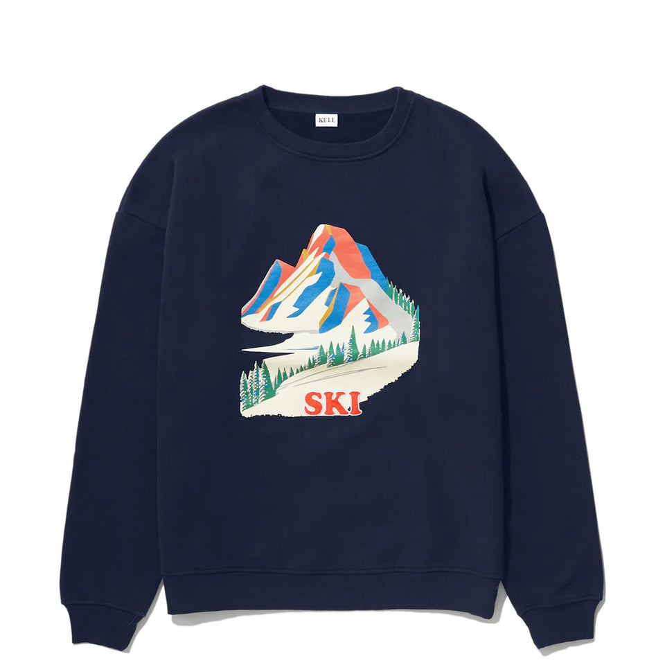 KULE Oversized Alps Sweatshirt in Navy | Shop Eleanor