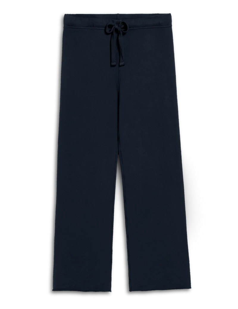 Frank & Eileen Catherine 29" Long Drawstring Sweatpant in Navy | Shop Eleanor - Women's Contemporary Clothing Boutique