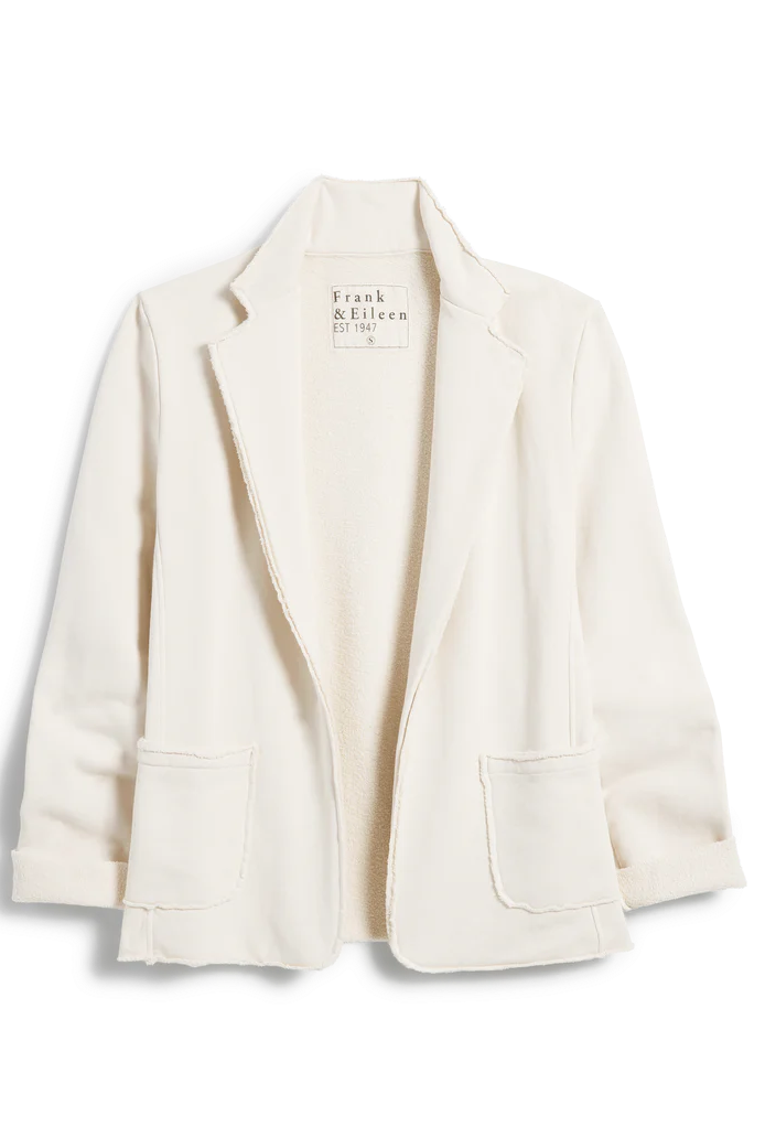 Frank & Eileen Dublin Knit Blazer in Vintage White | Shop Eleanor