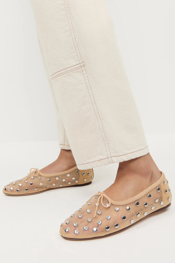 Loeffler Randall Landon Mesh Slip Ons with Studs | Shop Eleanor