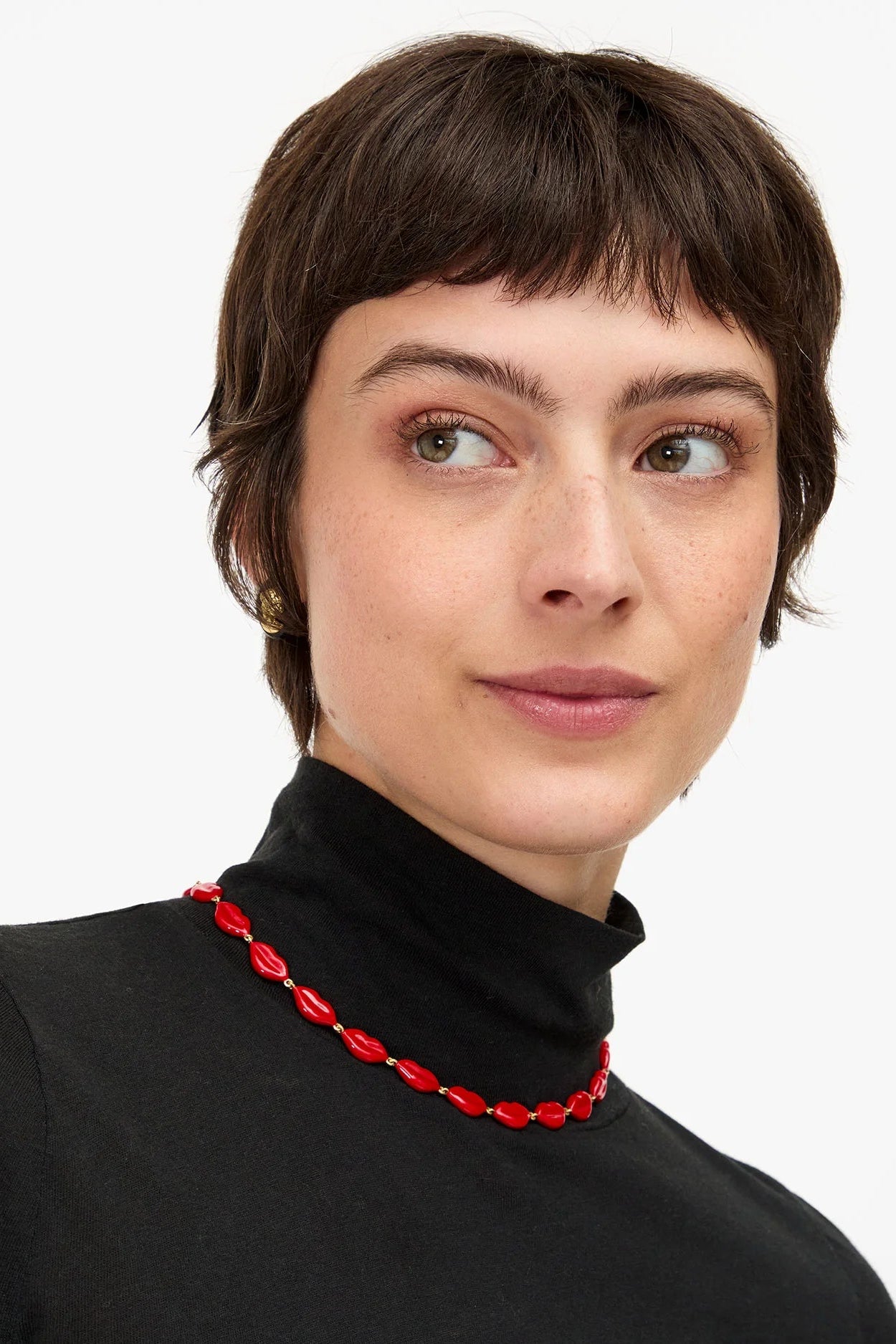 Clare V. Le Lips Necklace in Poppy | Shop Eleanor - Women's Luxury Jewelry