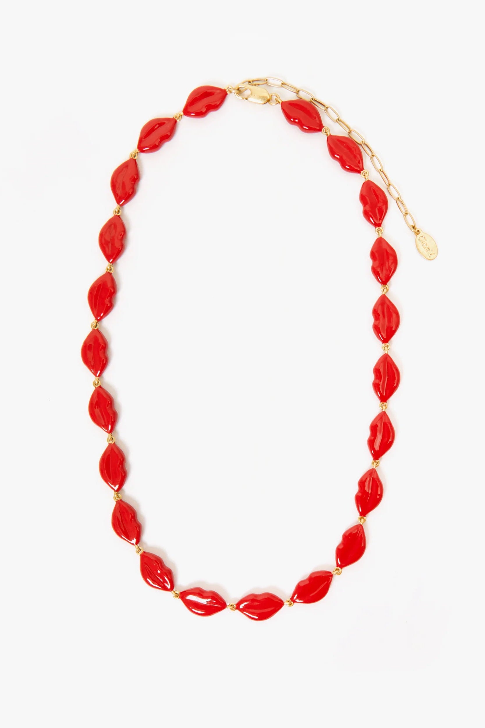 Clare V. Le Lips Necklace in Poppy | Shop Eleanor - Women's Jewelry