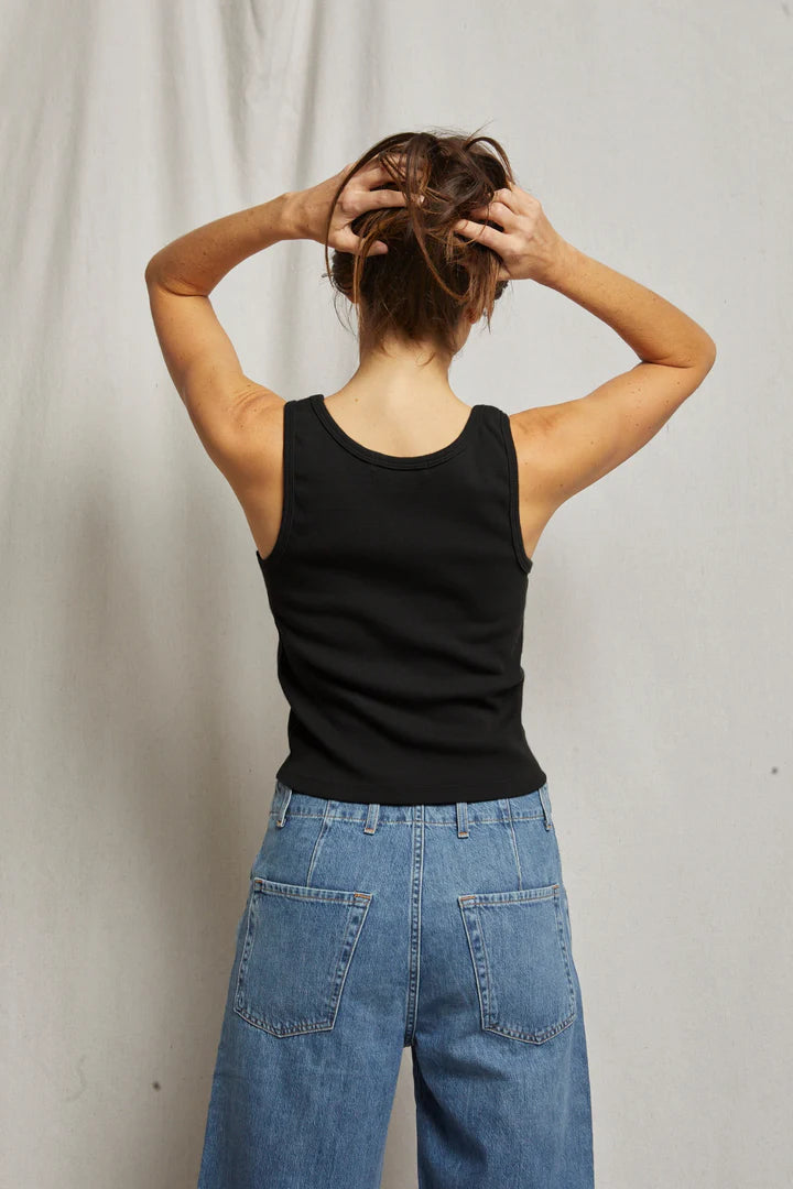 perfect white tee Maria Essential Basic Black Tank | Shop Eleanor