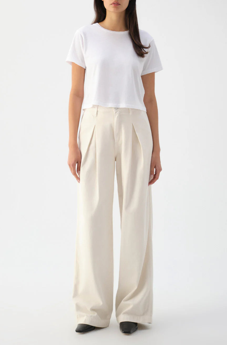 AMO Mary Slouch Trouser in Porcelain | Shop Eleanor 