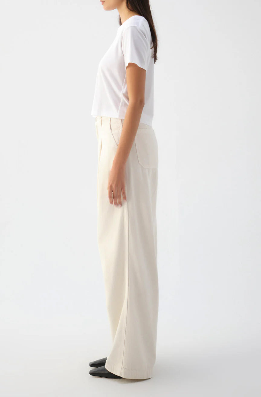 AMO Mary Slouch Trouser in Porcelain | Shop Eleanor 