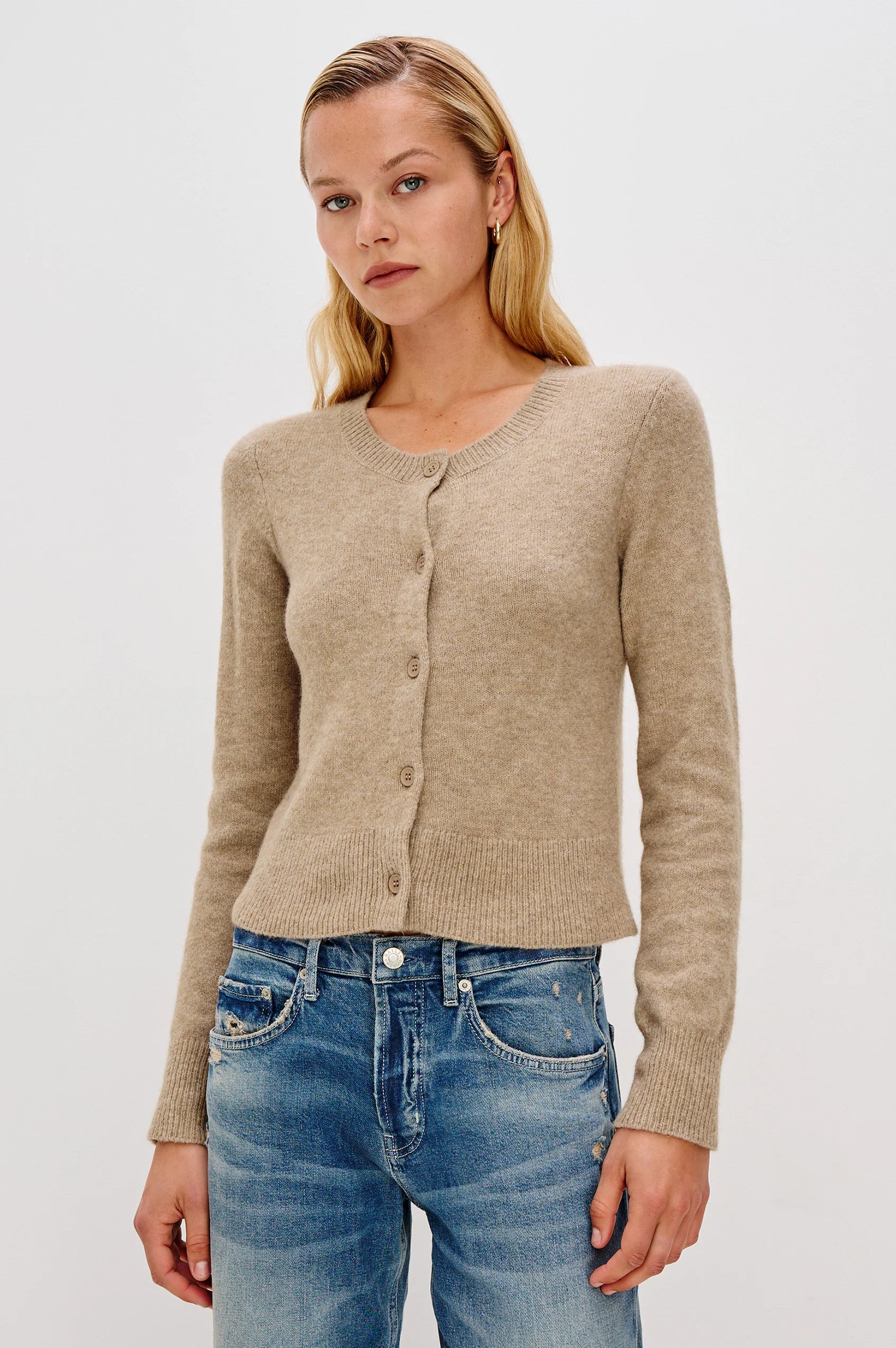 Rails Matilda Cardigan in Heather Oat | Shop Eleanor - Women's Apparel