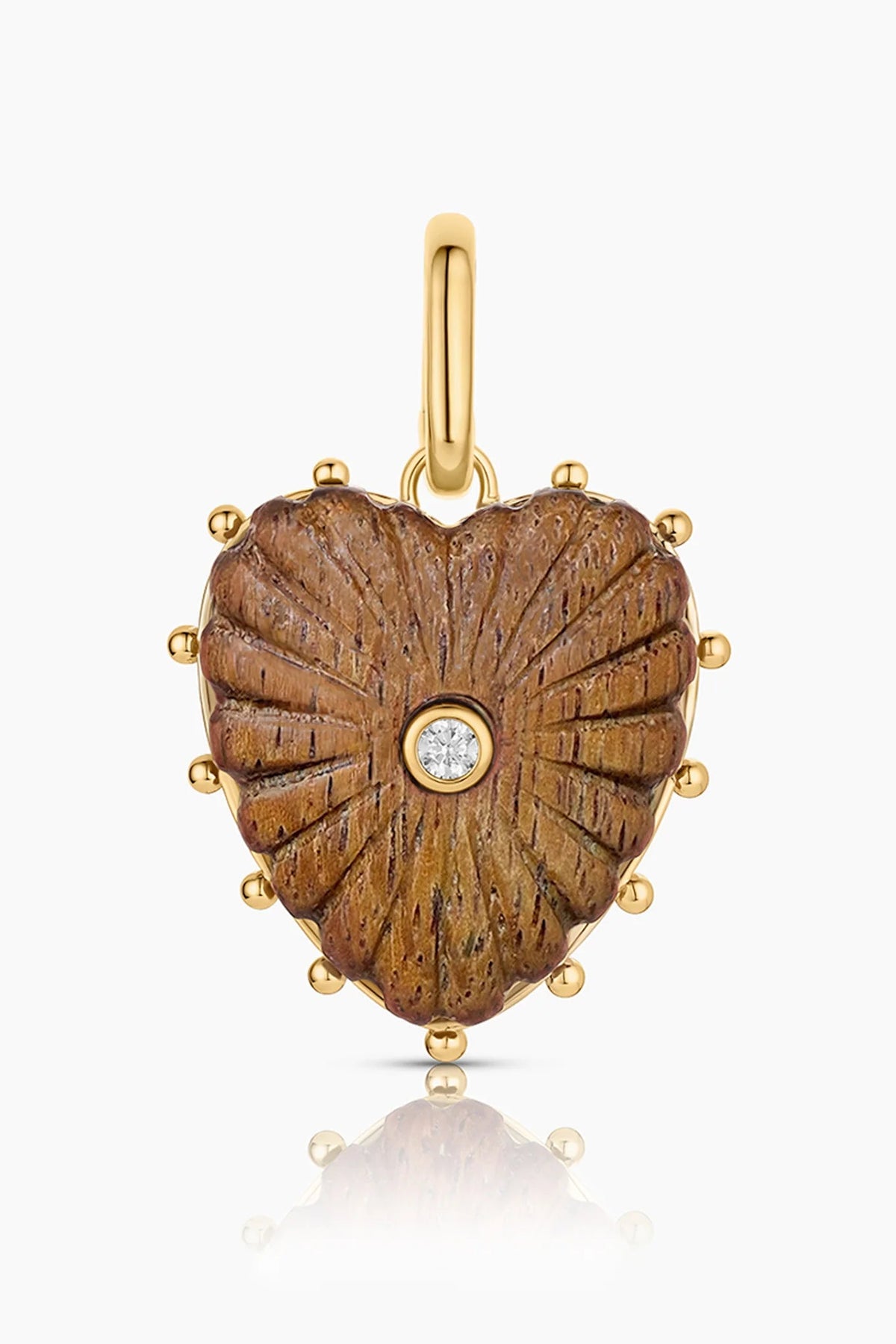 Thatch Malene Coconut Heart Charm | Shop Eleanor