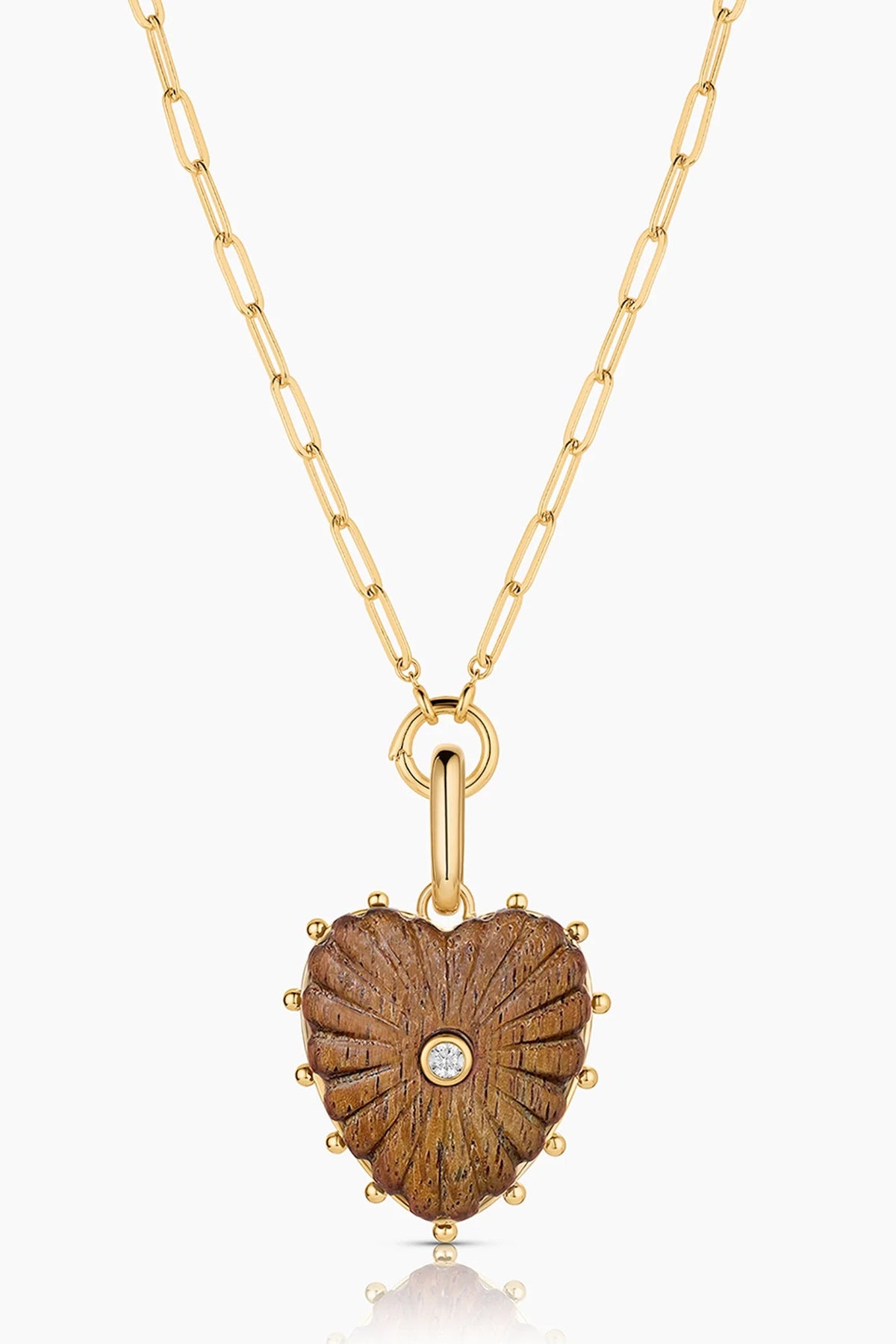 Thatch Malene Coconut Heart Charm | Shop Eleanor