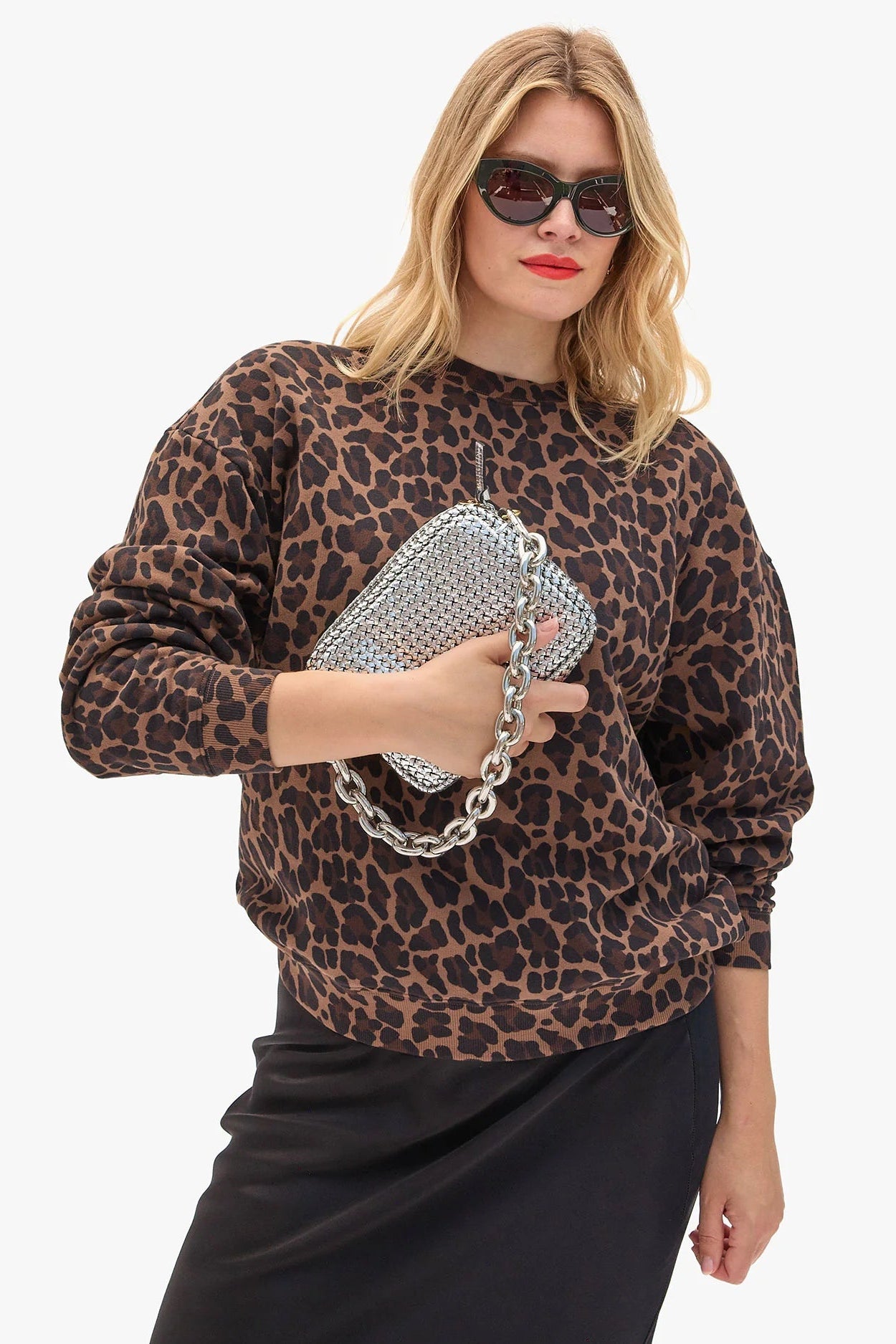 Clare V. Midi Sac in Woven Etoile Silver | Shop Eleanor