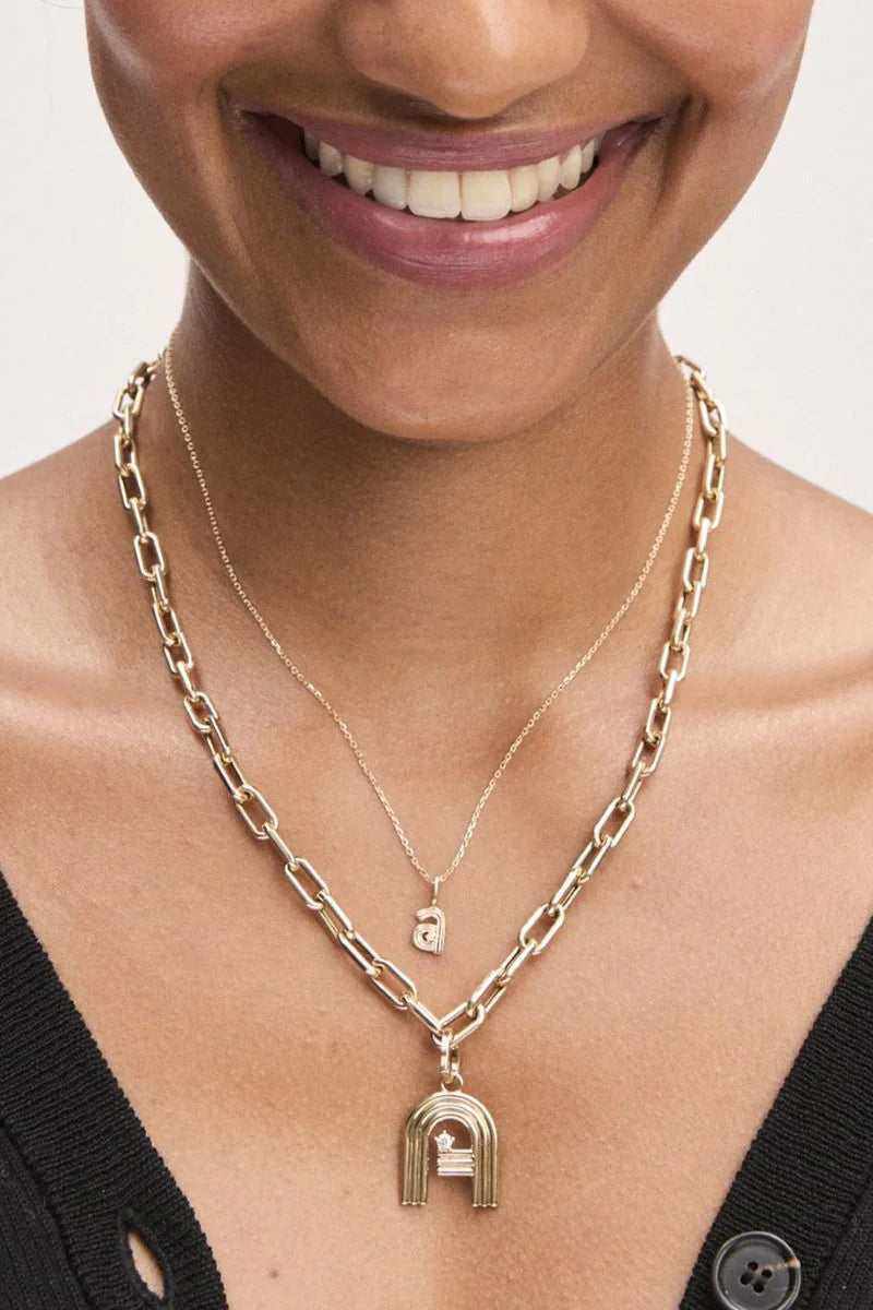 Adina Reyter Diamond Mini Charm "k" | Shop Eleanor
