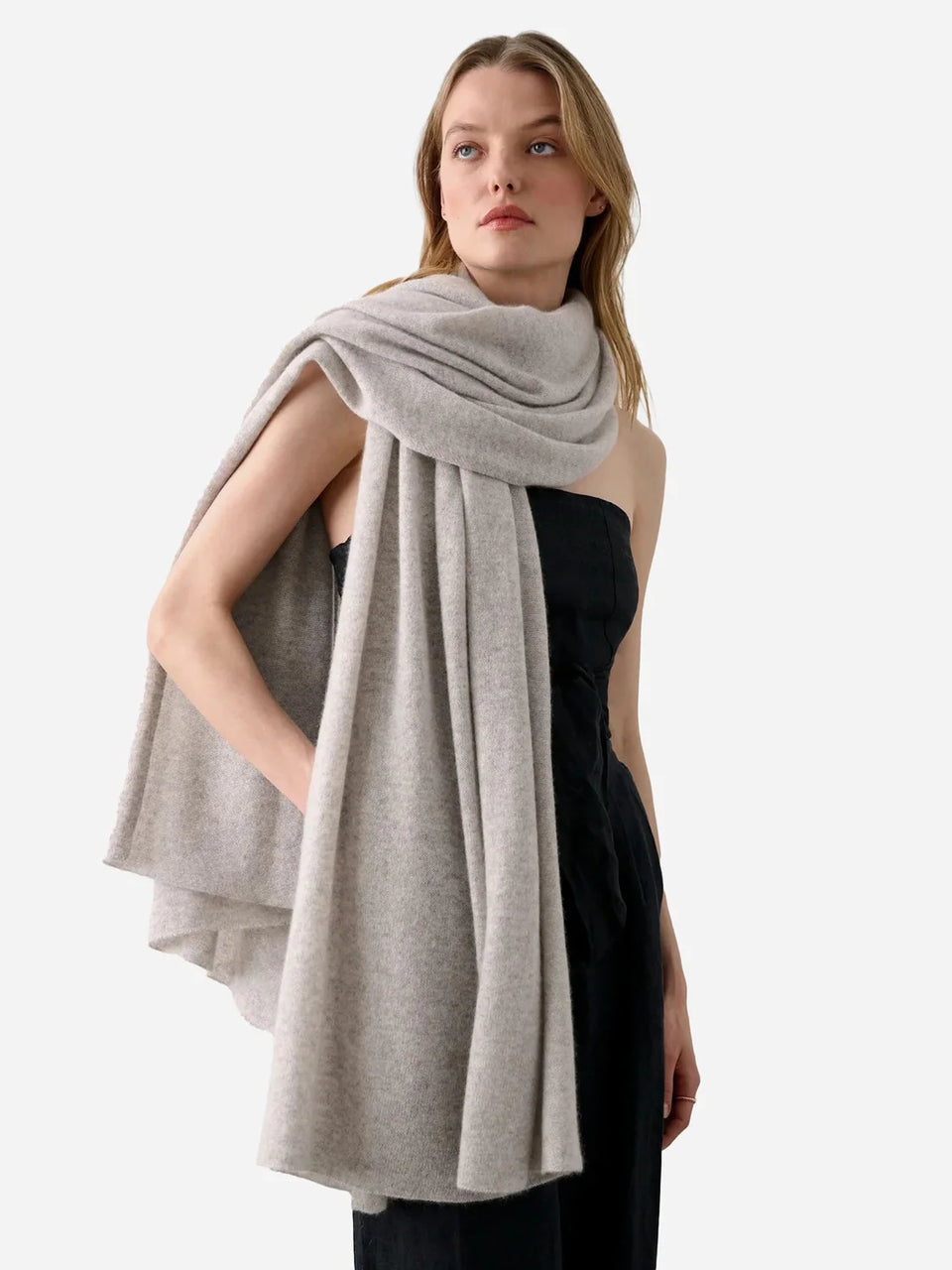 Cashmere Travel Wrap - Misty Grey