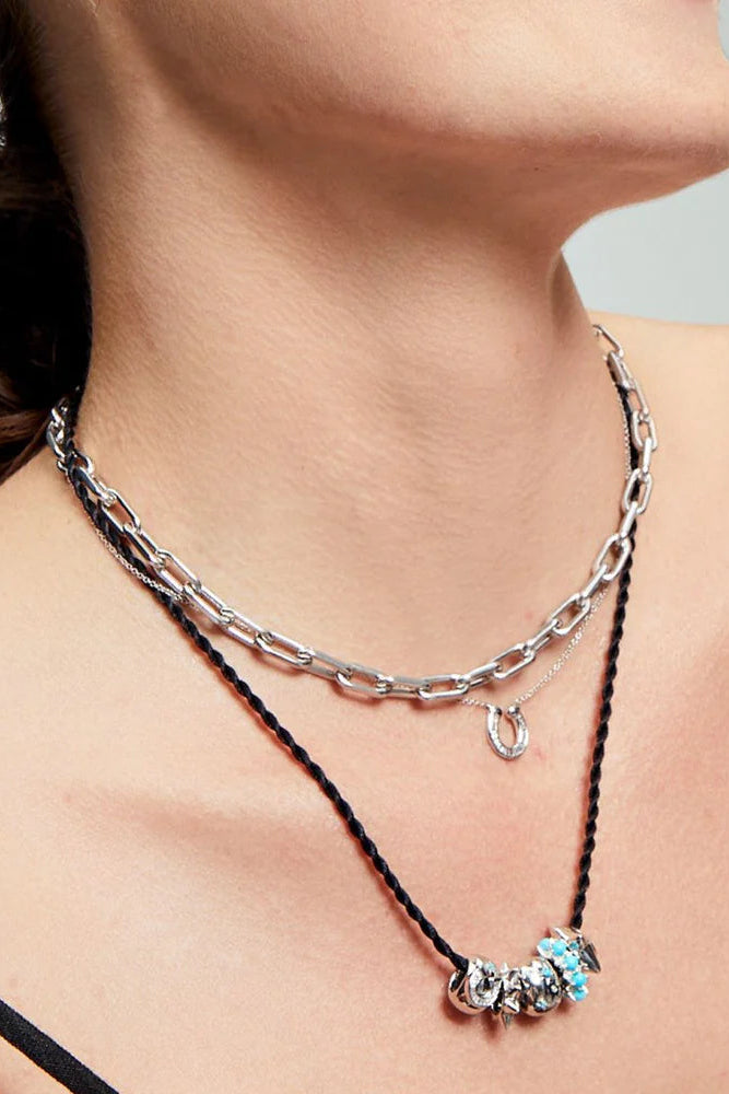 Adina Reyter Sterling Silver Baguette Horseshoe Necklace | Shop Eleanor