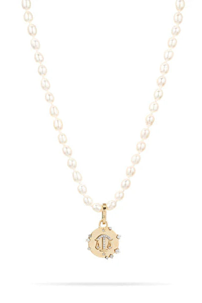 Adina Reyter Zodiac Diamond Libra Charm  on Pearl Charm | Shop Eleanor