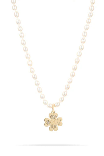 Adina Reyter Good Luck DI Clover Hinged Charm | Shop Eleanor