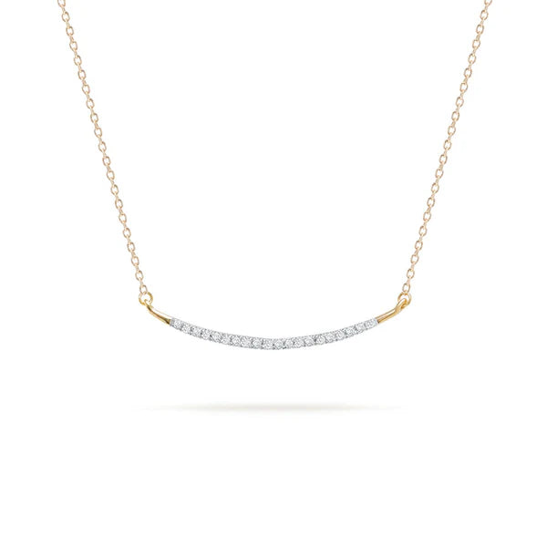 Large Pave Curve Necklace