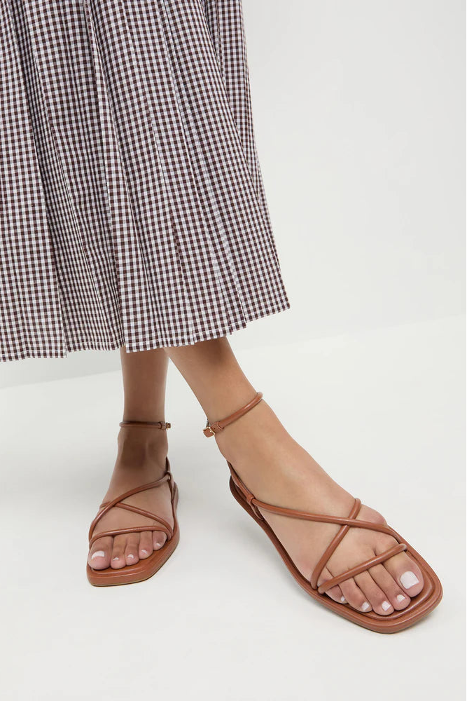 Loeffler Randal Noor Strappy Sandal in Timber | Shop Eleanor
