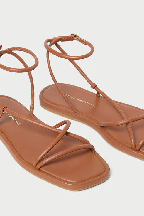 Brown Strappy soft Leather Sandals | Shop Eleanor