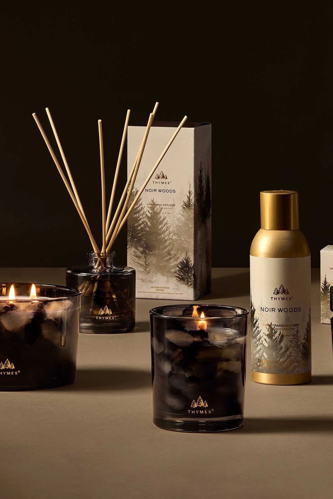 Thymes Noir Woods Boxed Candle | Shop Eleanor - Holiday Candles