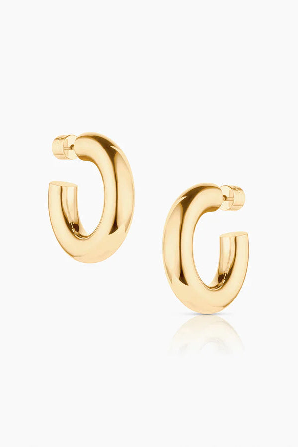 Thatch Ora Hoop Earrings in 14k Gold Plated | Shop Eleanor