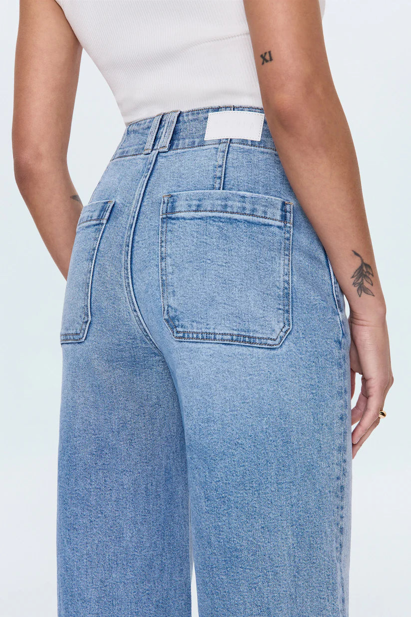 Pistola Lana High Rise Wide Leg Double Button Jeans | Shop Eleanor
