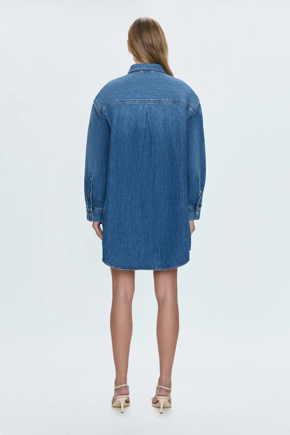 Pistola Elle Denim mini Dress in Karat | Shop Eleanor