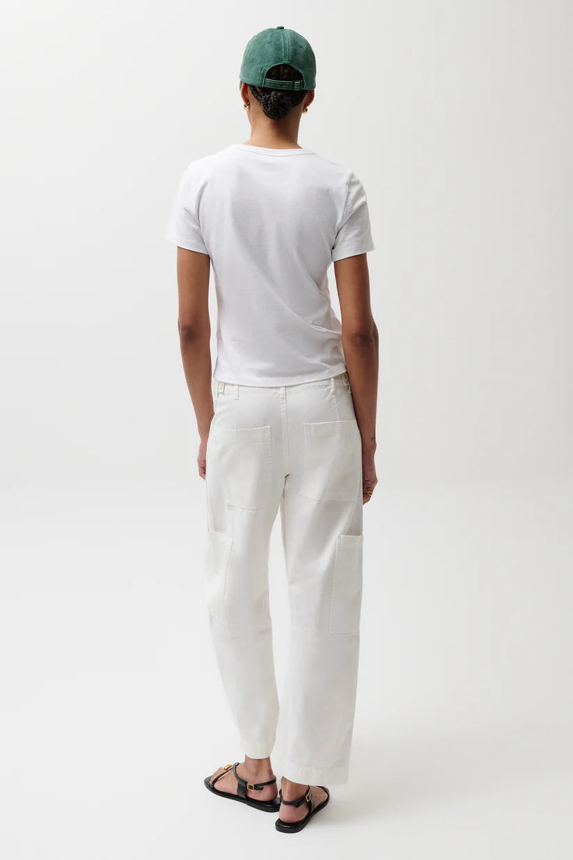 White Relaxed utility trouser 