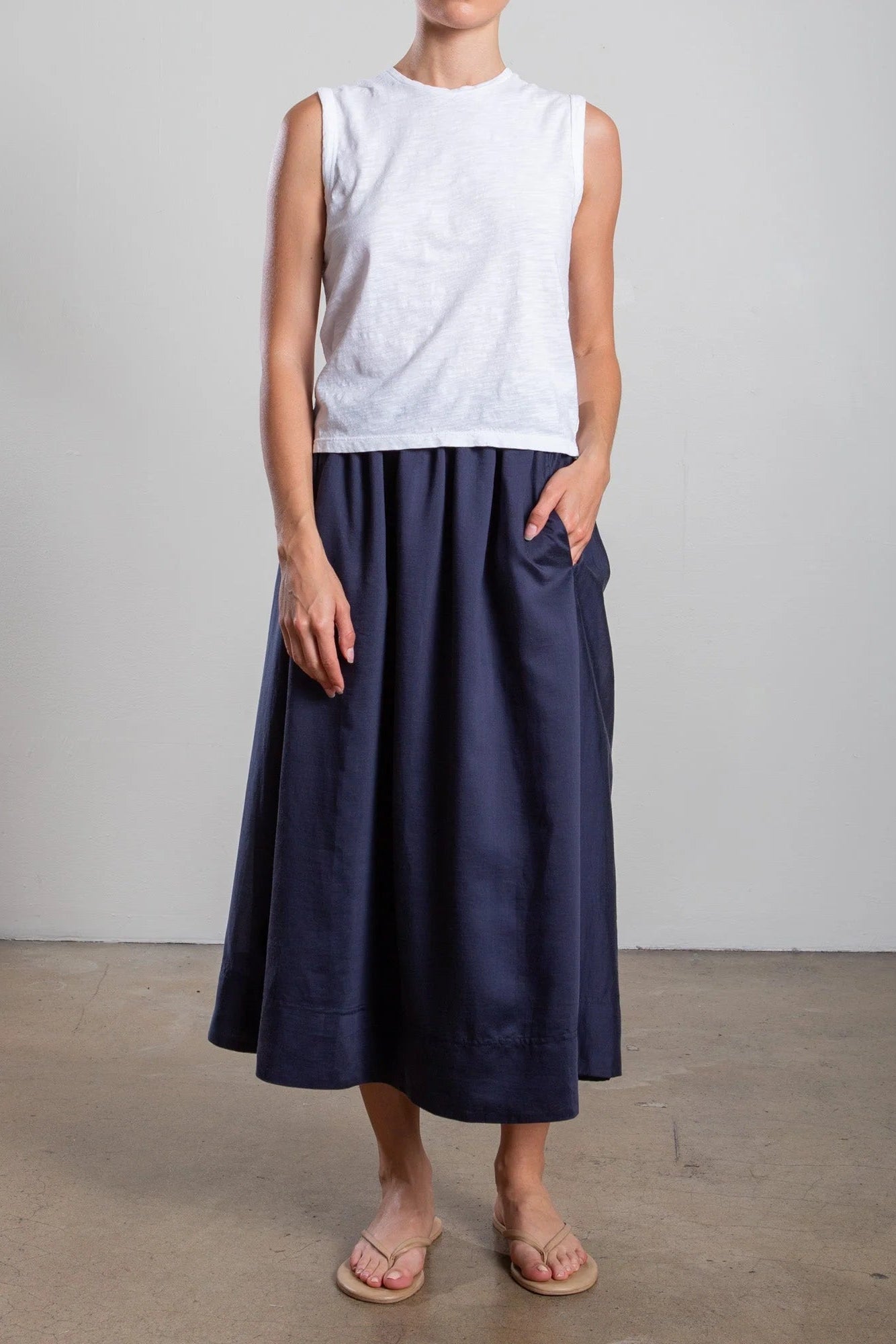 Pharaoh Claudia Skirt in Navy | Shop Eleanor