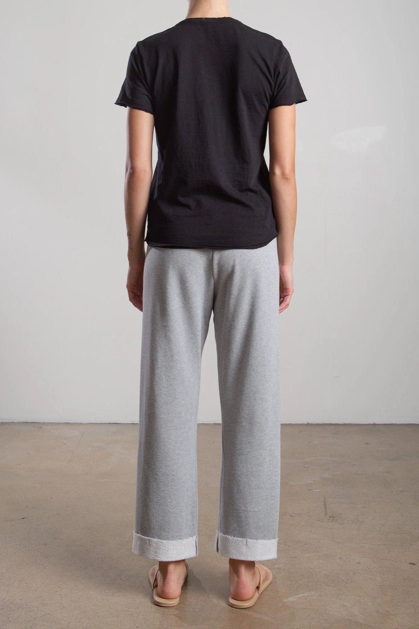 Pharaoh Leon Relaxed Cropped Sweatpant in Heather French Terry | Shop Eleanor - Women's Designer Clothing Boutique near Denver