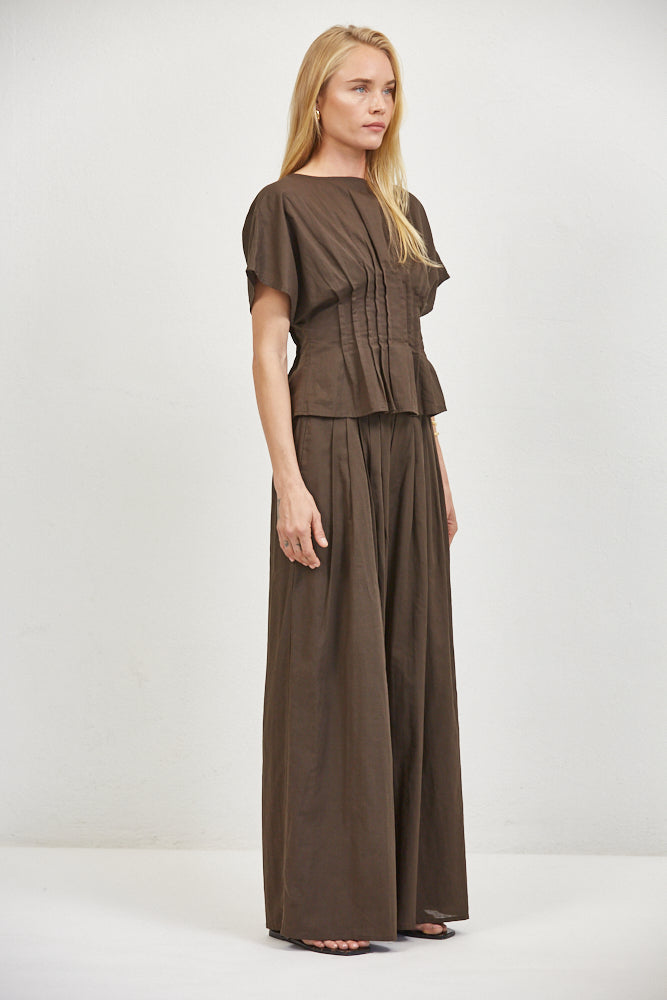The A.Ren Simone Top in Chocolate | Shop Eleanor 