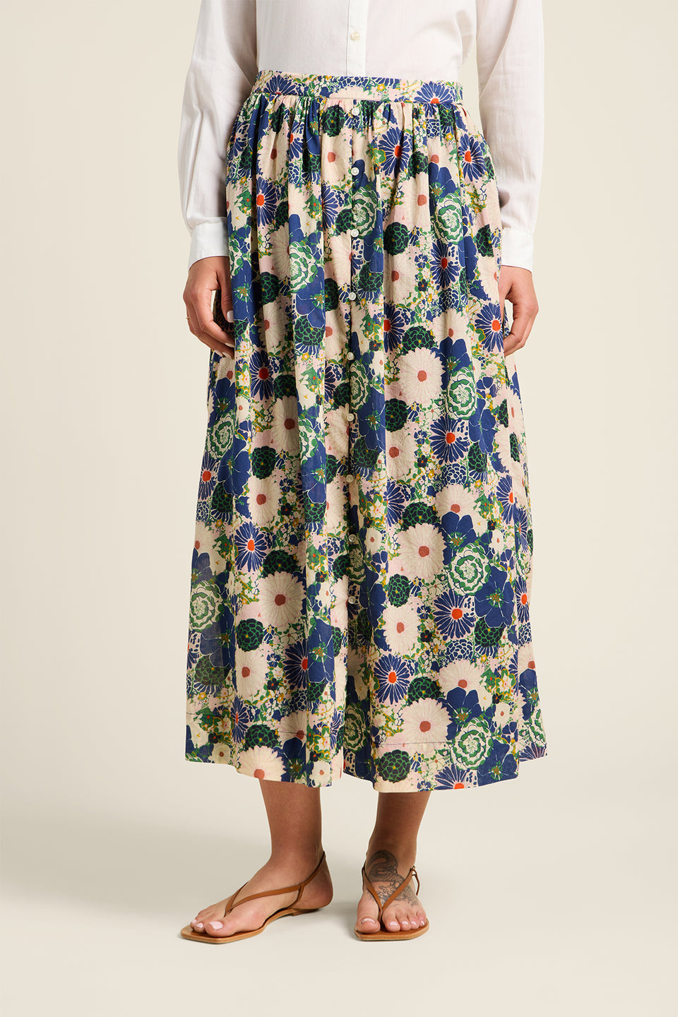 Trovata Lisette Skirt in Medley Floral | Shop Eleanor