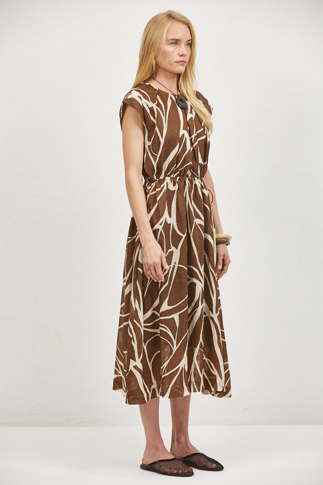 A.Ren Yselle Dress in Chocolate | Shop Eleanor 