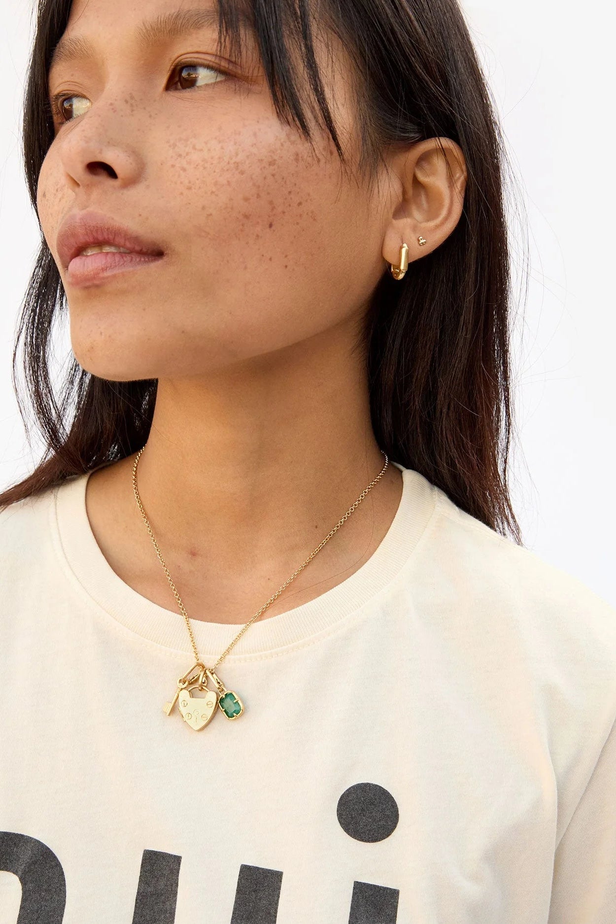 Clare V. Vintage Gold Padlock Locket | Shop Eleanor