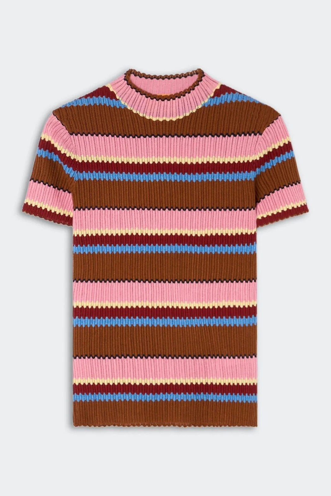 Guest in Residence Palazzo Top in Burnt Sienna Stripe | Shop Eleanor