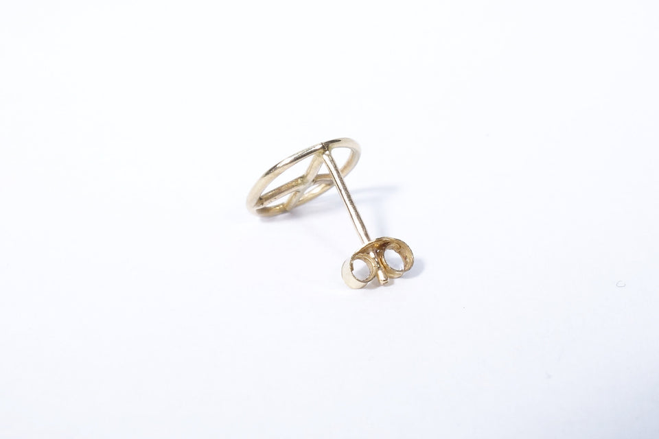 Talisman Peace Sign Single Stud  | Shop Eleanor 